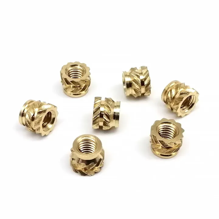 50/100pcs%20M1.6%20M2%20M2.5%20M3%20M4%20Solid%20Brass%20Copper%20Embed%20Insert%20Nut%20for%20Hot%20Melt%20Heat%20Injection%20Molding%20Double%20Twill%20Knurled%20Thread%20-%20Image%203