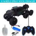 Remote control jeep spray
rock crawler. 