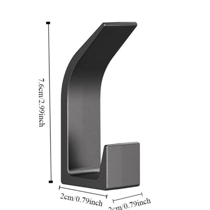 5PCS%20Wall%20Hooks%20No%20Drilling%20Double%20Hook%20Hanger%20Robe%20Hook%20Black%20White%20Towel%20Hook%20Key%20Holder%20Multifunctional%20Clothes%20Coat%20Hook%20-%20Image%205