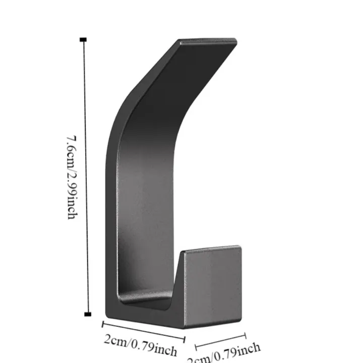 5PCS%20Wall%20Hooks%20No%20Drilling%20Double%20Hook%20Hanger%20Robe%20Hook%20Black%20White%20Towel%20Hook%20Key%20Holder%20Multifunctional%20Clothes%20Coat%20Hook%20-%20Image%205