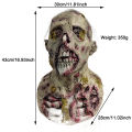 Walking Dead Zombie Head Mask Movie Cosplay Scary Monster Latex Masks Halloween Party Horror Seaweed Zombie Mask Role Play Props. 