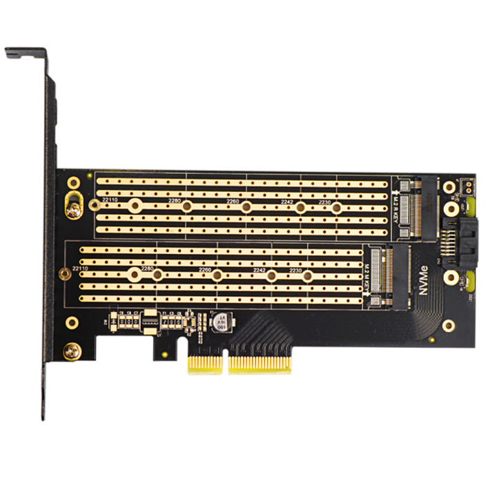 JEYI%20SK6%20M.2%20Dual%20M.2%20PCIE%204.0%20Adapter%20for%20NVMe%20/%20NGFF%20SSD,%20NVME%20(m%20Key)%20and%20SATA%20(b%20Key)%20SSD%20to%20PCIe%20x4%20X8%20X16%20Slot%20-%20Image%207