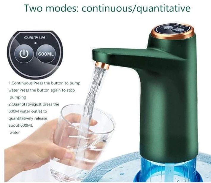 Portable Electric Water Dispenser Pump – USB Rechargeable Automatic ...