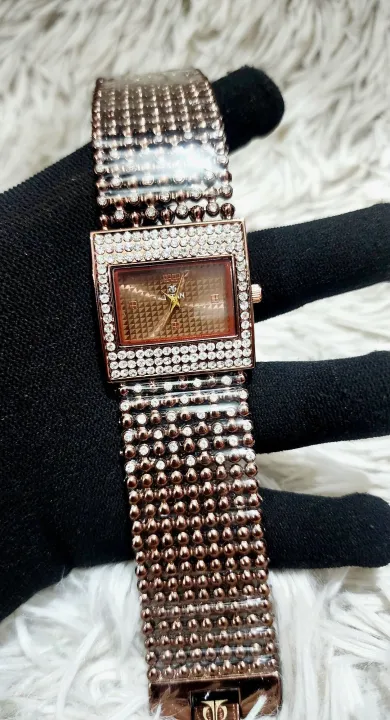 Elegant%20Full%20Diamond%20quartz%20Gorgeous%20Stone%20wristwatch%20for%20Women%20-%20Image%203