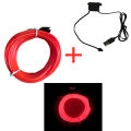 1M/3M/5M Car Interior Led Decorative Lamp EL Wiring Neon Strip For Auto DIY Flexible Ambient Light USB Party Atmosphere Diode.