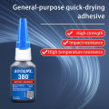 380 Black Reinforced Industrial Strong Quick-drying Glue,Used in auto parts,hardware accessories,High Strength Instant Adhesive. 