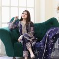 THAZAB Fancy Organza 3pcs Stitched suit for women. 