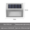 6 LED Solar Stair Lights Waterproof Outdoor Step Fence Lamp for Deck Path Garden Yard. 