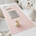 Pink Solid Color Leather Desk Pad Mouse Protector Large Small Mouse Pad Home Office Game Desk Mat PU Leather Pc Laptop Mouse Pad. 