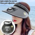 Breathable Cooling Fan Hat Sunscreen Fan Sun Visor Hat Fishing Hat Cooling Peaked Cap Hat Usb Charging Hat Fan For Sport Sunhat.