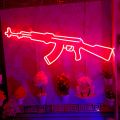 Neon Light Gun Shape AKM Model made with long life premium quality light. 