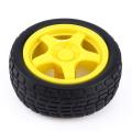 Car Wheel Smart Plastic, New 1pc for Arduino Smart Car Robot Plastic Tire Wheel with Dc 3-6v Gear Motor. 
