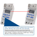 1pc Electronic Weekly 7 Days Programmable Digital Timer Switch Relay Control 220V 230V 8A 10A 16A Din Rail THC15A. 