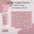 Glow essential hand cream with vitamin E & B3 all skin types  ( 75 ml ). 