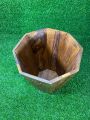 Wooden basket with beautiful carving design. 