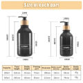 2PCS Lotion Soap Dispenser Glossy Refillable Bottle for Kitchen Sink Bathroom Shampoo Conditioner Empty Storage Jar 300/500ML. 