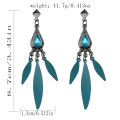 Game Honkai: Star Rail Cosplay Aventurine Ear Studs Pendant Ear Clips Fashion Earrings Jewelry Accessories .