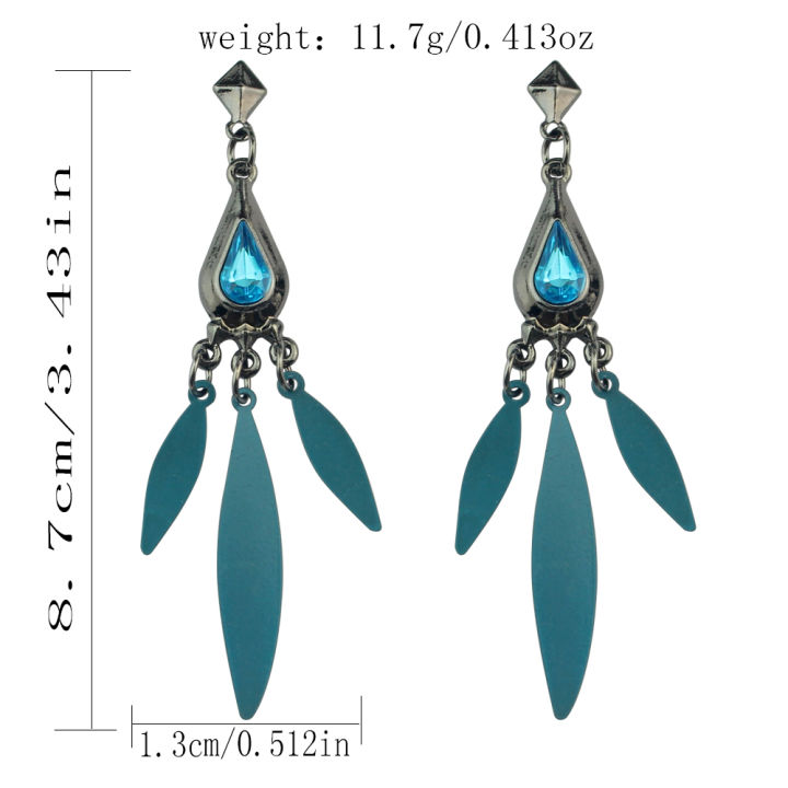 Game%20Honkai:%20Star%20Rail%20Cosplay%20Aventurine%20Ear%20Studs%20Pendant%20Ear%20Clips%20Fashion%20Earrings%20Jewelry%20Accessories%20%20-%20Image%202