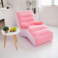 Inflatable Lazy Sofa Flocking PVC Sofa Chair Portable Rest Mattress S-Shaped Ergonomic Recliner Lunch Break Lounge Chair for Kid. 