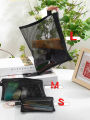 1/5/10pcs Mesh Clear Cosmetic Bags Women Black Makeup Bag Portable Travel Toiletry Organizer Case Lipstick Storage Pouch . 
