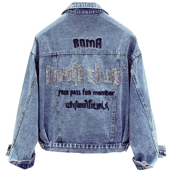 Women's%20denim%20jacket%20Korean%20version%20of%20the%20jacket%20Korean%20version%20of%20the%20long-sleeved%20sunscreen%20vintage%20collar%20striped%20shirt%20-%20Image%208