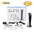 GS5 Video Game Console Mini TV Handheld Game Console Wired Gamepads Video Game 300 Retro Game HD Output Two-player for PS1 Etc. 