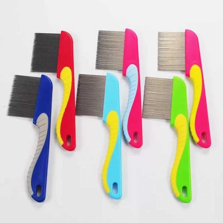 Hair Comb Stainless Steel Fine Tooth Comb Lice Comb Professional Head Lice Nit Removal Hair Comb Professional Hair Comb