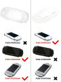 DATA FROG PSP Case Crystal Clear Hard Shell Protective Cover for PSP 1000 2000 3000 Console Travel Carrying Case. 
