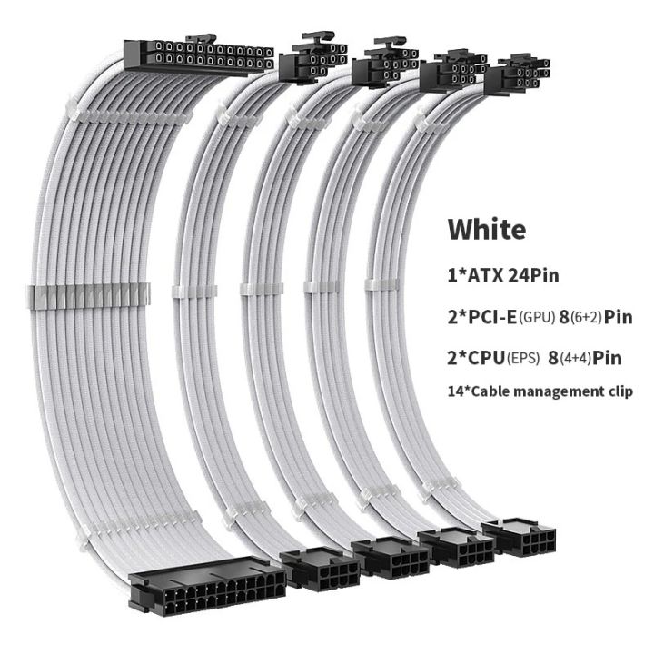 TEUCER%20MZ-5%20PSU%20Extension%20Cable%20Kit%20350mm%20ATX%2024Pin%20GPU%20PCI-E%206+2Pin%208Pin%20CPU%20EPS%204+4Pin%2018AWG%20Power%20Cord%20With%20Combs%20-%20Image%206