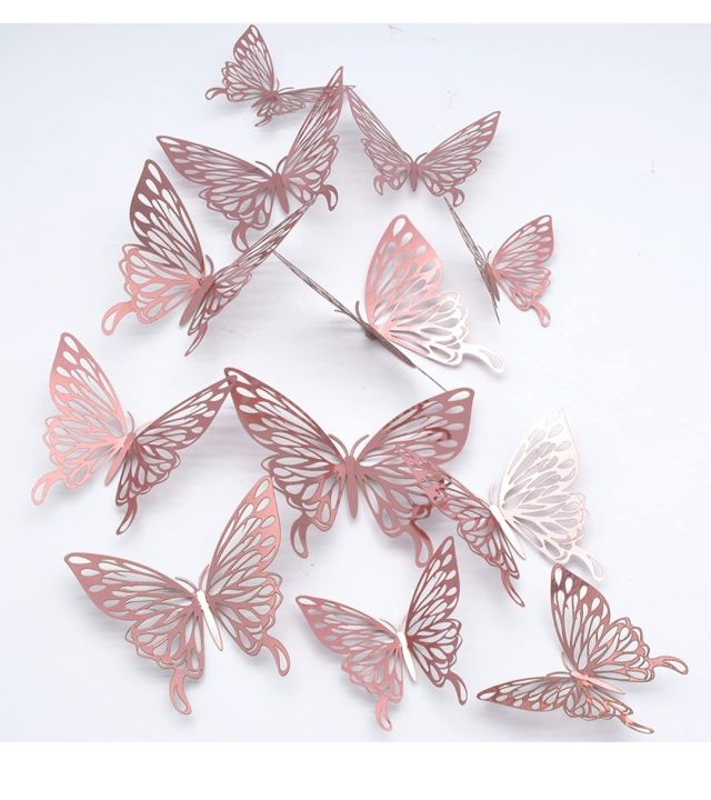 12%20Pcs%20Butterfly%20Wall%20Stickers,%203D%20Butterfly%20Wall%20Decor%20%20Butterfly%20Party%20Decorations%20Birthday%20Cake%20Decorations%20Removable%20Wall%20Stickers%20Room%20Decor%20for%20Baby%20Shower%20Party%20Girls%20Boy's%20Kids%20-%20Image%206