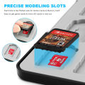 64 in 1 Storage Game Case For Switch 2/ Switch/ Lite/ OLED w/ 64 Cartridge & 64 Micro SD Card Slots Hard Shell Silicone Lining. 