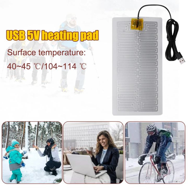 5/10/20pcs%205V%20USB%20Electric%20Heating%20Pads%20Warmer%20Element%20Film%20Heater%20Pads%20Warm%20Feet%20Knee%20Warmers%20Heat%20For%20Vest%20Jacket%20Shoes%20Socks%20-%20Image%204