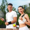 AOLIKES 1PCS Wrist Sweatbands Tennis Wrist Bands Absorbent Sweatbands for Football Basketball Running Athletic Sports Tennis. 