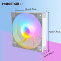 MANMU PC Case Computer Fan Radiator RGB Fan Computer Case 120mm Cooling Fan For PC.