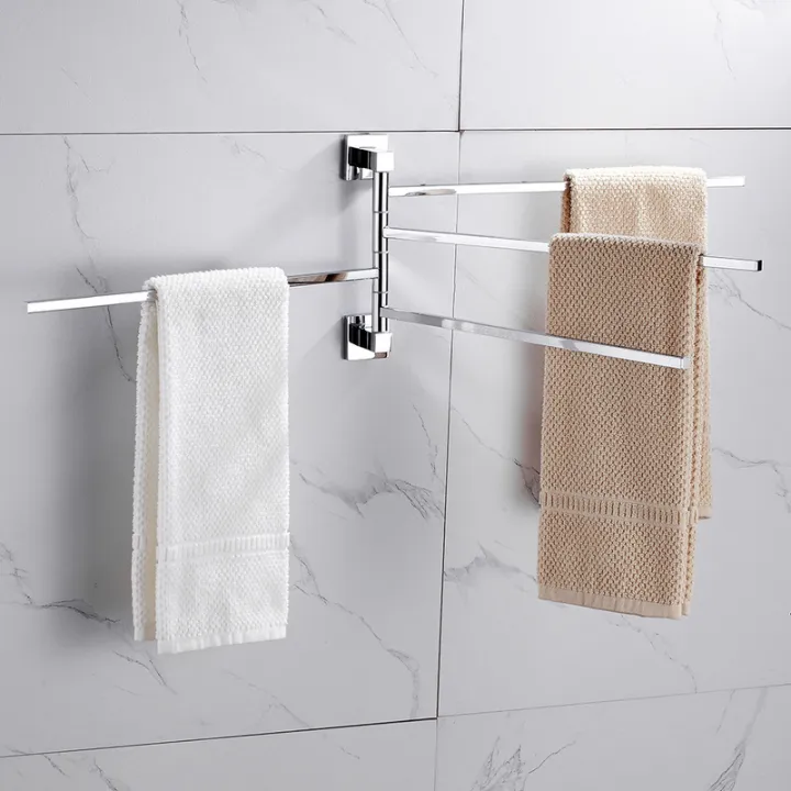 2/4%20Swivel%20Towel%20Bars%20Hanger%20Stainless%20Steel%20Rotatable%20Bathrobe%20Towel%20Rack%20Holder%20Wall%20Mounted%20Bathroom%20Hardware%20-%20Image%203