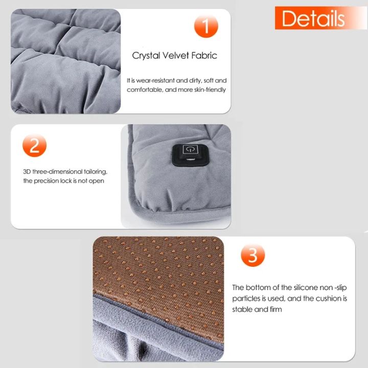 45x45cm%20USB%205V%203-Speed%20Temperature%20Adjustable%20Seat%20Heating%20Cushion%20Electric%20Heating%20Pad%20Pet%20Home%20Car%20Office%20Chair%20Seat%20Heater%20-%20Image%204