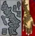 Mehndi design mehndi stencil for girls. 