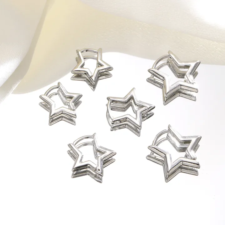 3%20Pairs/set%20Punk%20Geometric%20Star%20Hoop%20Earrings%20for%20Women%20Simple%20Gold%20Color%20Copper%20Metal%20Circle%20Huggie%20Earrings%20New%20Unisex%20Jewelry%20-%20Image%206
