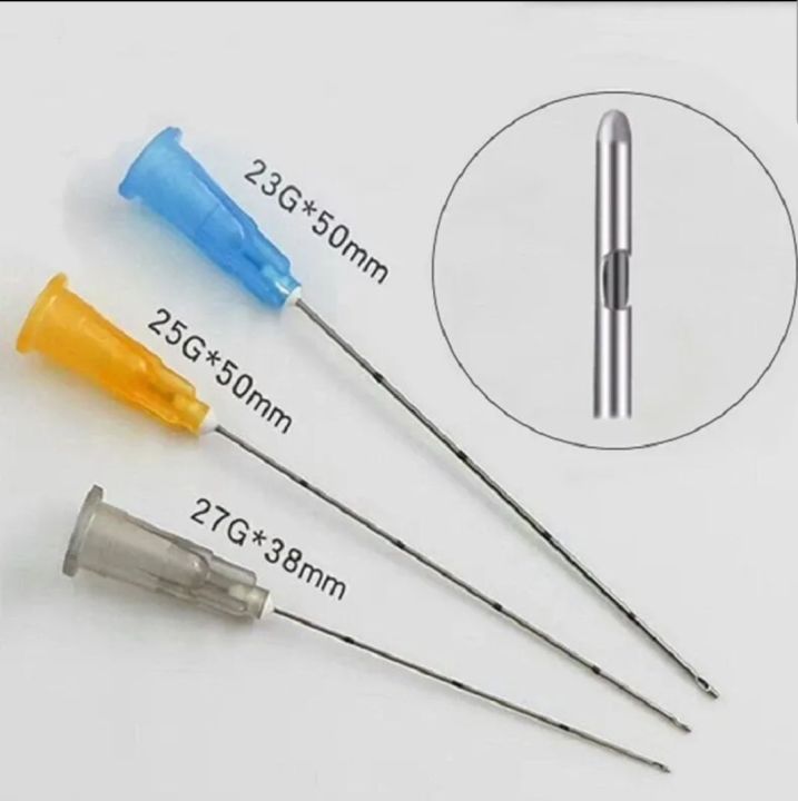 50 pieces 22G×50mm Blunt Tip Cannula