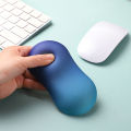 PC Office Silicone Mouse Pad Wrist Rest Pad Desktop Mouse Keyboard Handheld Soft Pad Student Office Supplies. 