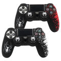 Soft Silicone Cover For PS4 Controller Case, 360° Full Protection, Sweatproof Anti-Scratch,No Fading, with Thumb Stick Caps.