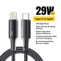 Essager Type C Cable For iPhone 14 13 12 11 Pro Max XS Xr PD 29W Fast Charge Charger Lightning Wire Cord For iPad Macbook.