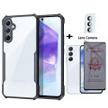 Samsung A55 5G Phone Case with Anti-Peeping Tempered Glass Screen Protector, Privacy Protection, Shockproof, Waterproof, Dustproof, Compatible with Realme Note 50, A35, A25, A15. 