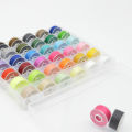 25/36 Colors Set Bobbin Thread Polyester Thread Spools Sewing Machine Bobbins With Storage Box For Embroidery Sewing Accessories. 