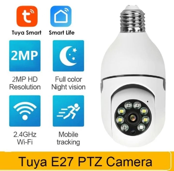 V380 PRO E27 360 Degree 1080P Wireless Home Security IP Camera