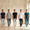 Shangrila Round Neck Plain Cotton Tshirt For Unisex-Pack Of 5 - Fashion | T-Shirts For Men And Women | Printed Cotton T-Shirts |. 