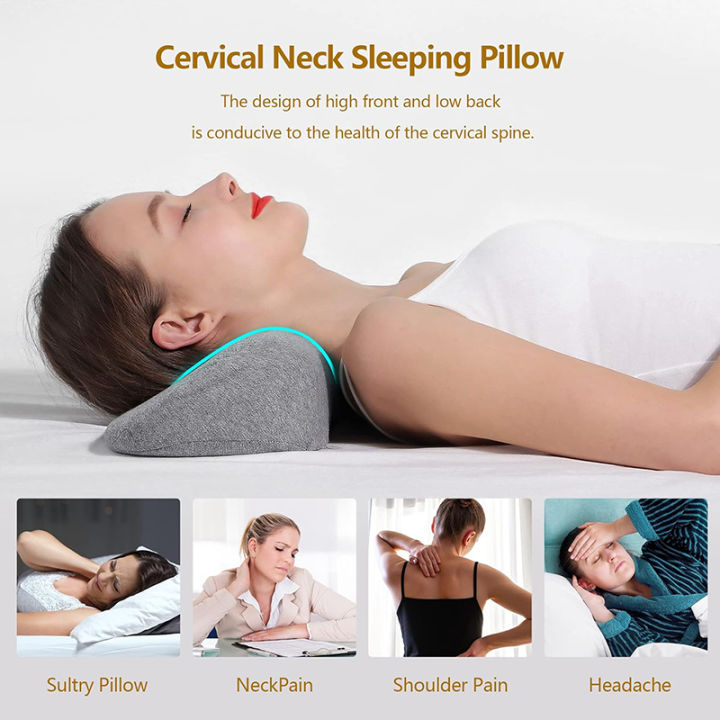 Cervical%20Pillow,%20Memory%20Foam%20Contour%20Pillow,%20Bed%20Pillows%20for%20Side%20Sleeper%20Ergonomic%20Orthopedic%20Sleeping%20Pillow,%20Neck%20Pillow%20-%20Image%202