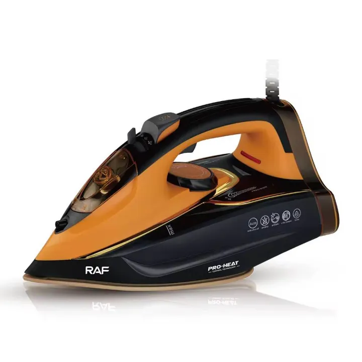 ORANGLES RAF Electric Steam Iron High Quality Steam Iron 3 years Waranty R.1116 - detailed closeup view - illustrating benefits - Image 3 of 3 | created for all | Shop RAF Electric Steam Iron High Quality Steam Iron 3 years Waranty R.1116 North Carolina | Free Shipping ORANGLES