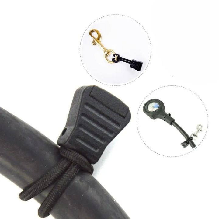 Retaining Rope Scuba Diving Hose Retainer Rope Clip Holder Elastic Rope Bungee S6N7 ...