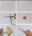 3D Wall Foam Sheet, 3D Peel and Stick Foam Wall Panels, 12 sheets cover  60sq feet, Self Adhesive Decorative..... 